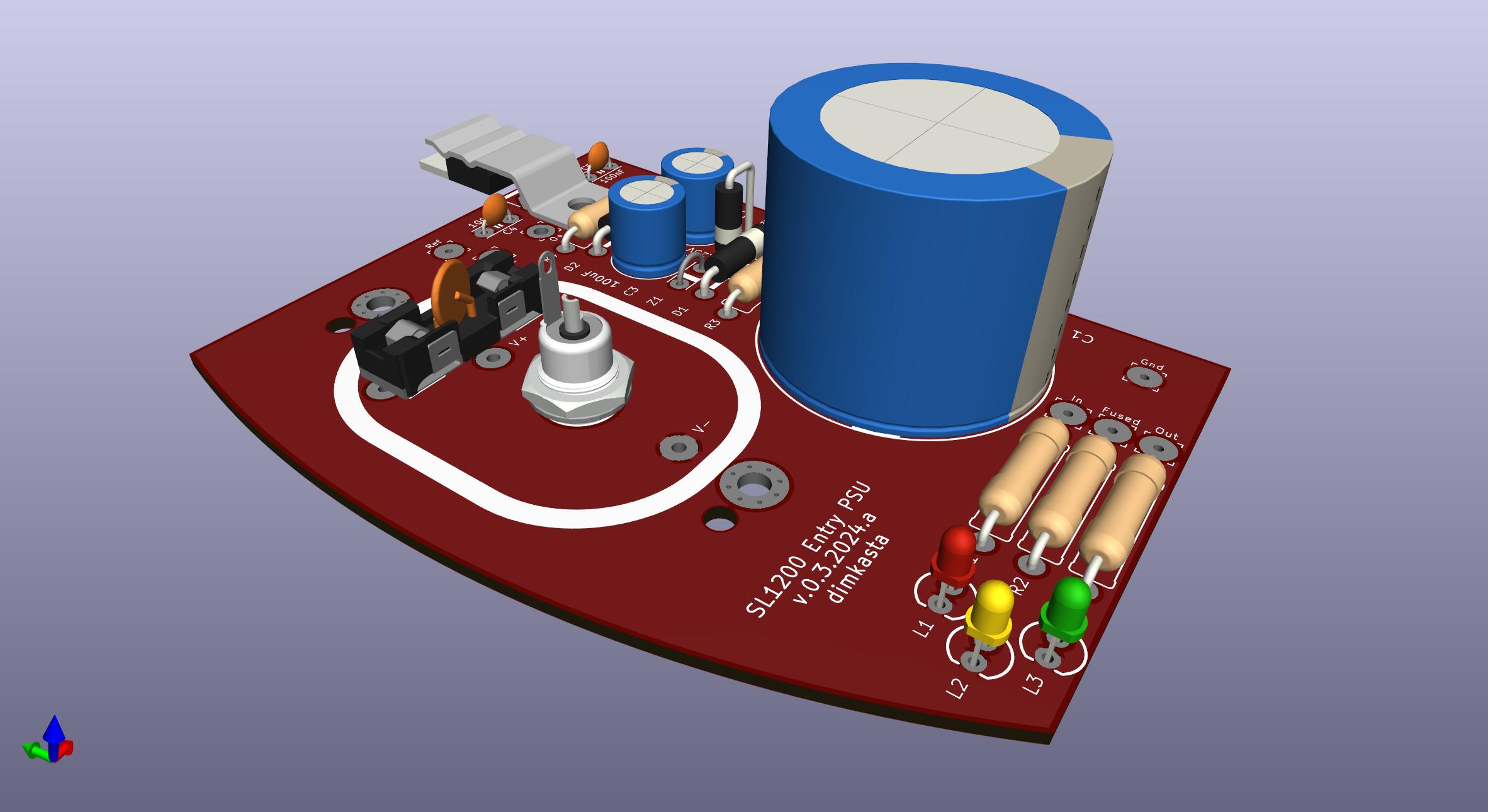 Evaluating PCB – Technics SL1200 MK2 Regulator v.0.3.2024.b